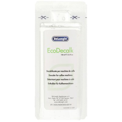 DeLonghi Avkalkare EcoDecalk 2x100ml 2 x 100 ml Avkalkning till Kaffebryggare Vit Plast