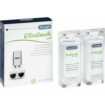 DeLonghi Avkalkare EcoDecalk 2x100ml 2 x 100 ml Avkalkning till Kaffebryggare Vit Plast