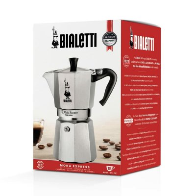 Bialetti Italiensk Kaffepanna 0001167/MR Silvrig aluminium