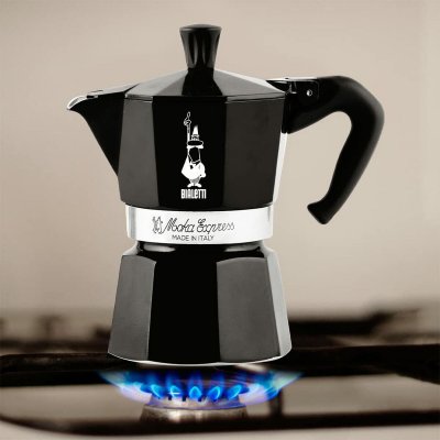 Bialetti Italiensk Kaffepanna MOKA EXPRESS Svart Aluminium