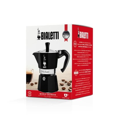 Bialetti Italiensk Kaffepanna MOKA EXPRESS Svart Aluminium