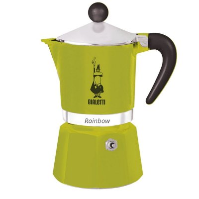 Bialetti Italiensk Kaffepanna Rainbow grön Metall Aluminium Grön