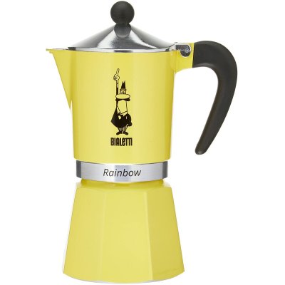 Bialetti Italiensk Kaffepanna Rainbow Gul Jaune Metall 6 Koppar aluminium