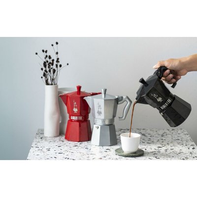 Bialetti Italiensk Kaffepanna MOKA EXCLUSIVE Svart Aluminium 3 Csészék