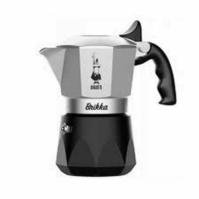 Bialetti Italiensk Kaffepanna BRIKKA Svart Aluminium 2 Csészék