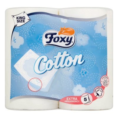 Toalettrulle Cotton Foxy (4 uds)