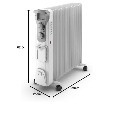 Olimpia Splendid Oljeelement 99298 Vit Grå 2500 W Plast
