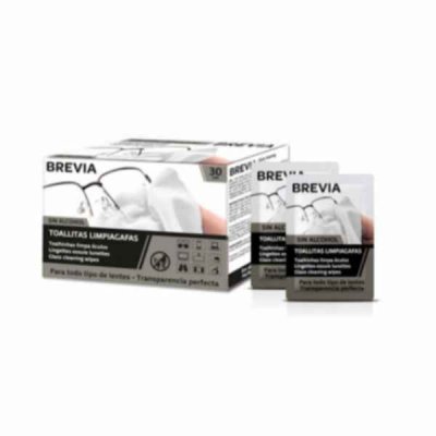 Sterila rengöringsdukar (paket) Brevia Glasögon (30 uds)