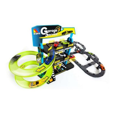 Moltó Parkeringsgarage med fordon 17403 59 x 55 33 cm Plast