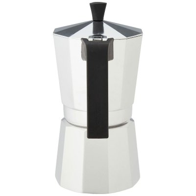 Valira Italiensk Kaffepanna VITRO 9T Silvrig Aluminium 9 Koppar Svart