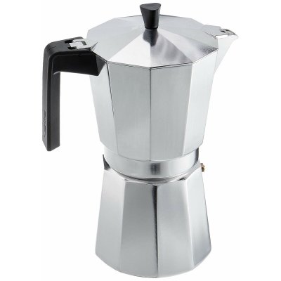 Valira Italiensk Kaffepanna VITRO 12T Silvrig Aluminium 12 Csészék Svart