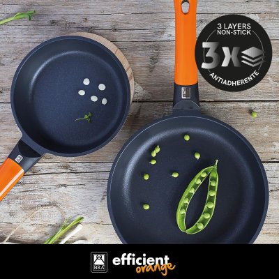 BRA Stekpanna Smitt aluminium Ø 20 cm Svart orange