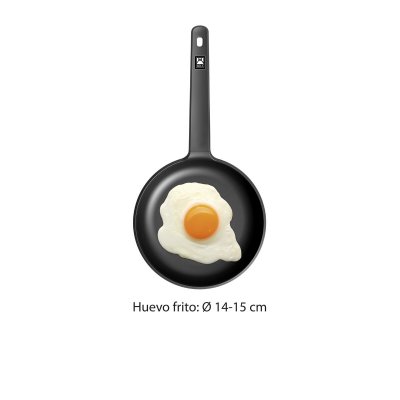 BRA Stekpanna Smitt aluminium Ø 20 cm Svart orange