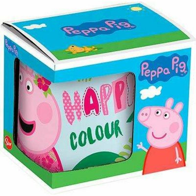 Peppa Pig Mugg Having fun Keramik Ljusrosa (350 ml)