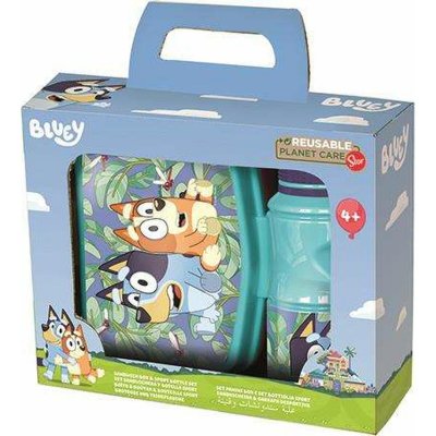 Bluey Skål med vattenflaska blå