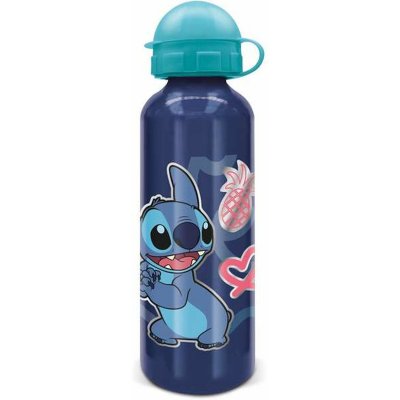 Stitch Vattenflaska Blå Aluminium 530 ml