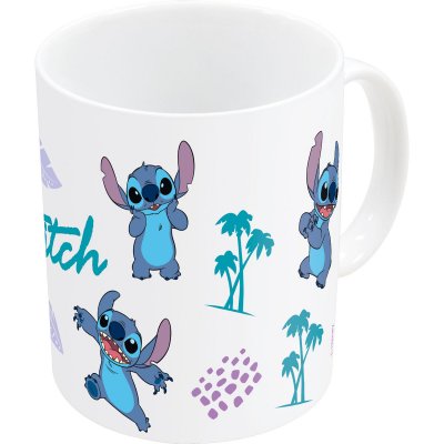 Stitch Mugg Blå Lila Keramik 350 ml