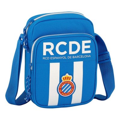 Skulderveske RCD Espanyol 611753672 Blå Hvit (16 x 22 x 6 cm)