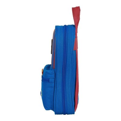F. C. Barcelona Pennfodral Ryggsäck M847 Rödbrun Marinblå 12 x 23 5 cm Polyester