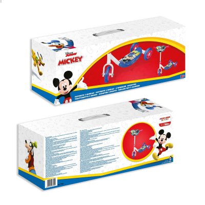 Mickey Mouse Sparkcykel Vit Aluminium