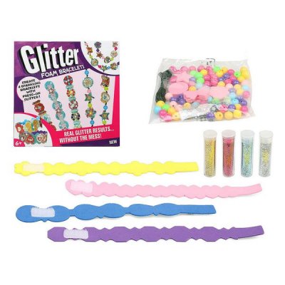 Uppsättning manuella aktiviteter Glitter Foam Bracelets 119916