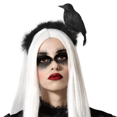 Stirnband Raven Halloween 66632