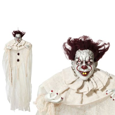 Hänge-Clown Halloween (130 x 96 x 14 cm) Beige Bunt 130 x 96 x 14 cm (3 Stück)