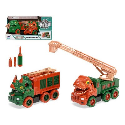 Baufahrzeuge Abschlepplastwagen Dinosaurier 31 x 16 cm
