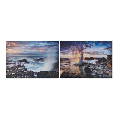 Tavla DKD Home Decor Sea Kanvas (2 pcs) (70 x 1.8 x 50 cm)