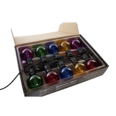 DKD Home Decor LED-krans Multicolour (850 x 7 13 cm) Glas