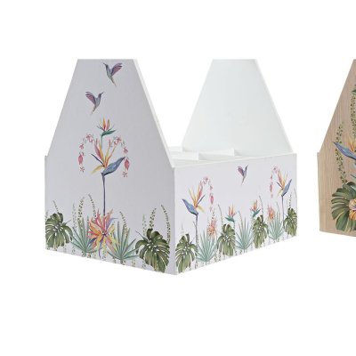 DKD Home Decor Flaskställ Multicolour Trä MDF 24 x 16, 5 25 cm (2 antal)