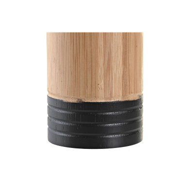 DKD Home Decor Tandborsthållare Bambu 7 x 11 cm Svart Aluminium