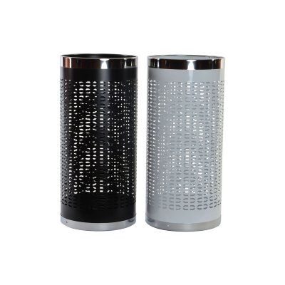 DKD Home Decor Paraplyställ 23 x 50 cm Vit Svart Stål (2 antal)