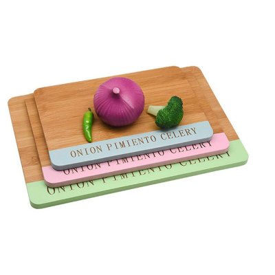 DKD Home Decor Ostbricka Bambu Rostfritt stål 33, 5 x 24 2 cm (3 antal) Blå