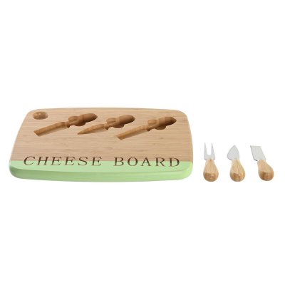 DKD Home Decor Ostbricka Bambu Rostfritt stål 33, 5 x 24 2 cm (3 antal) Blå