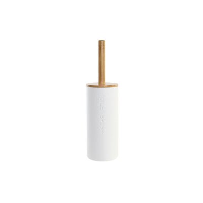 DKD Home Decor Toalettborste 9 x 35, 5 cm Naturell Vit polypropen