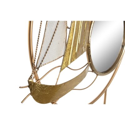 DKD Home Decor Prydnadsfigur Speglar Gyllene Metall Medelhavs (53 x 9 67 cm)