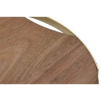 Home ESPRIT Skärbräda Gyllene Naturell Metall Akaciaträ 32, 3 x 31, 1, 4 cm