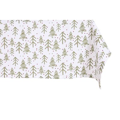 Fläckresistent bordsduk i harts Home ESPRIT Vit Grön Beige (5 Delar)