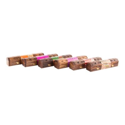 DKD Home Decor Eterisk oljebrännare Trä Bambu Mandala Naturell 26 x 8 cm Rökelse (6 antal) Aluminium