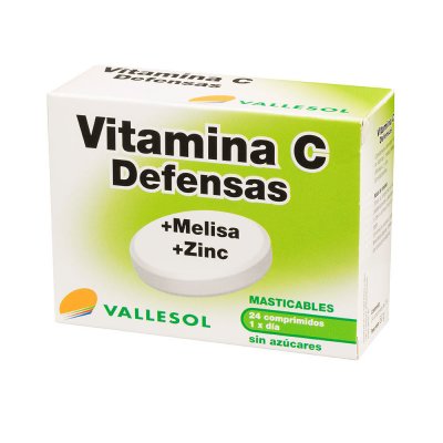 Kosttillskott Vallesol Vitamina C C-vitamin Citronbalsam (24 uds)
