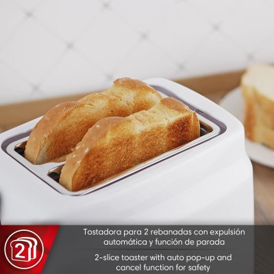 Magefesa Brödrost Vit 750 W Plast