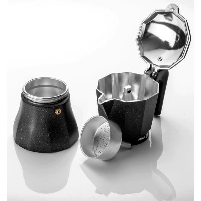 Fagor Italiensk Kaffepanna TIRAMISU 3 Svart Aluminium