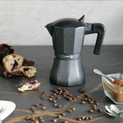 Fagor Italiensk Kaffepanna TIRAMISU 3 Svart Aluminium