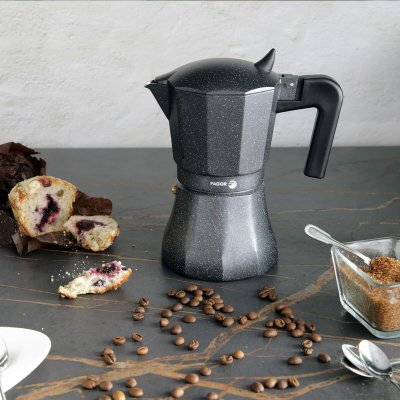 Fagor Italiensk Kaffepanna TIRAMISU 3 Svart Aluminium