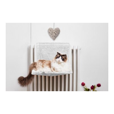 Hängmatta för katt Gloria Bora Vit 45 x 26 31 cm Polyester