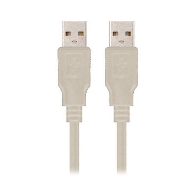 USB 2.0-kabel NANOCABLE 10.01.0303 Beige (2 m)
