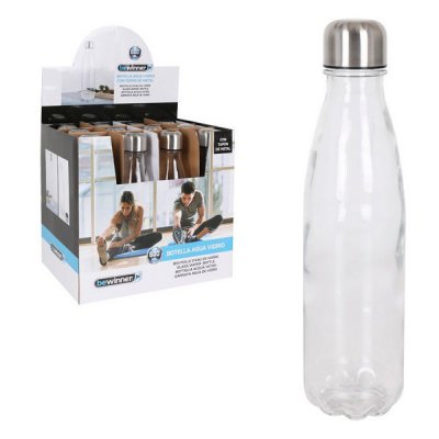 Vattenflaska Bewinner Glas Transparent 600 ml