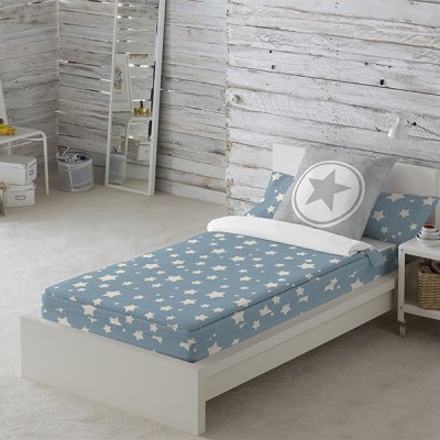 Vattert sengetøy med glidelås Cool Kids 8434211303681 (90 x 190 cm) (Seng 90)