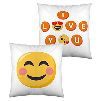 Vadderad kudde Emoji I Love You (40 x 40 cm)